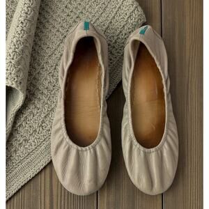 Tieks By Gavrieli Taupe Beige Foldable Ballet Flats US Size 11 Women's Leather